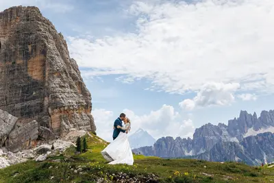 Wedding photoshoot in the Dolomites by Brunetto Z