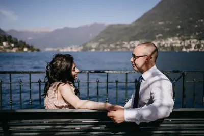 Engagement photoshoot on Lake Como by Marco B