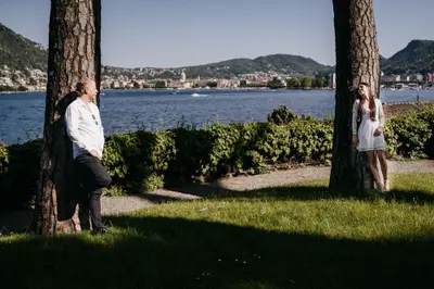 Engagement photoshoot on Lake Como by Marco B