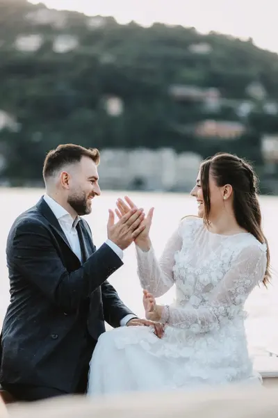 Wedding photoshoot on Lake Como by Kian K