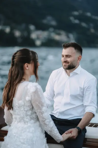 Wedding photoshoot on Lake Como by Kian K