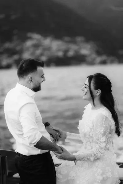 Wedding photoshoot on Lake Como by Kian K