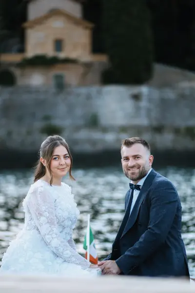 Wedding photoshoot on Lake Como by Kian K