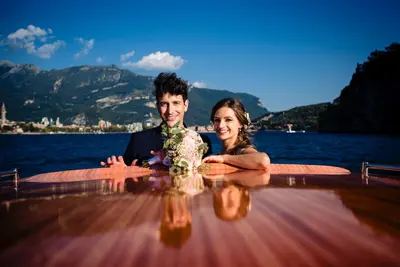 Wedding photoshoot on Lake Como by Magda M