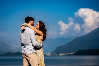 Engagement photoshoot on Lake Como by Magda M