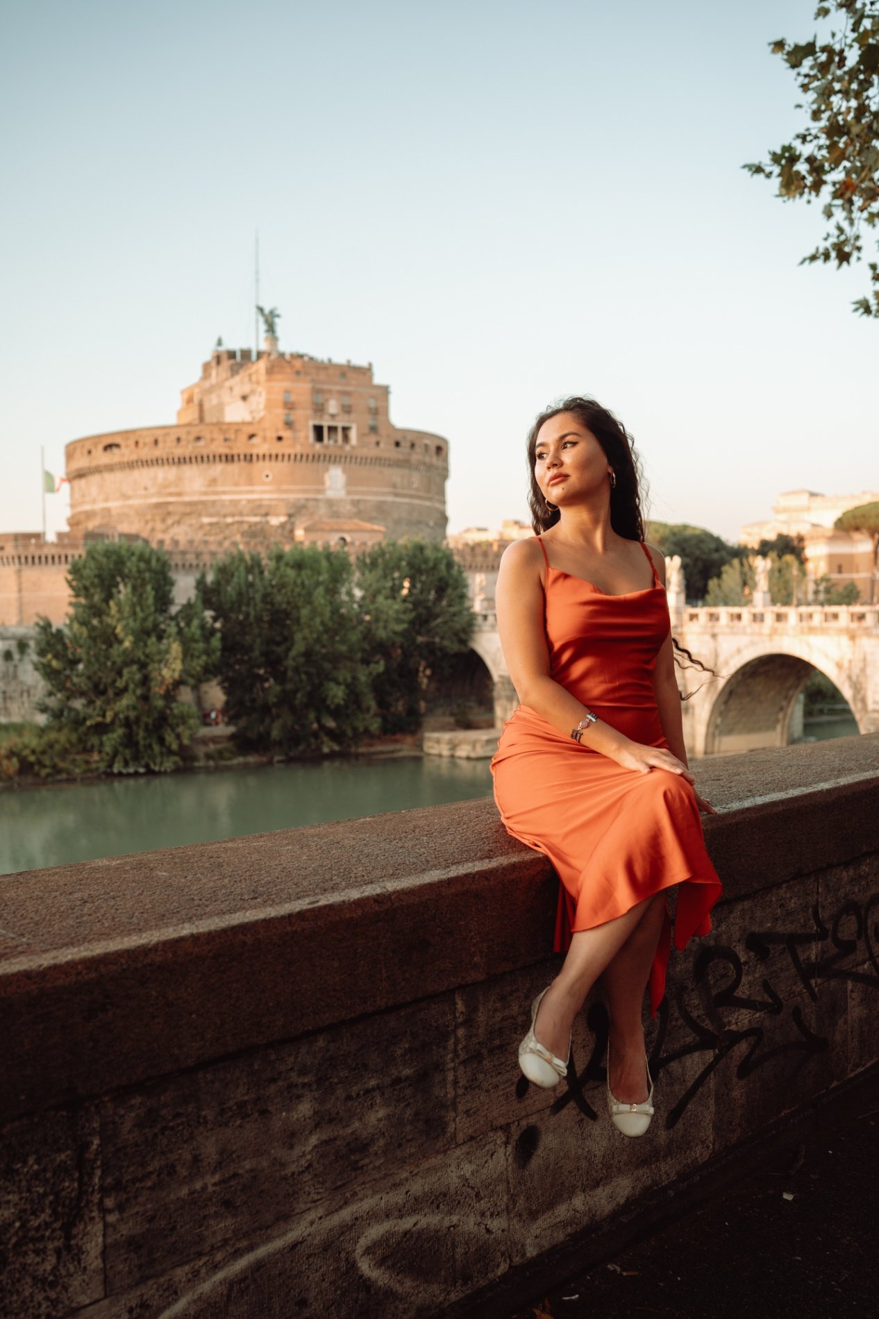Rosario Curia photoshoot in Rome