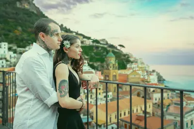 Honeymoon photoshoot in Amalfi Coast by Marco S